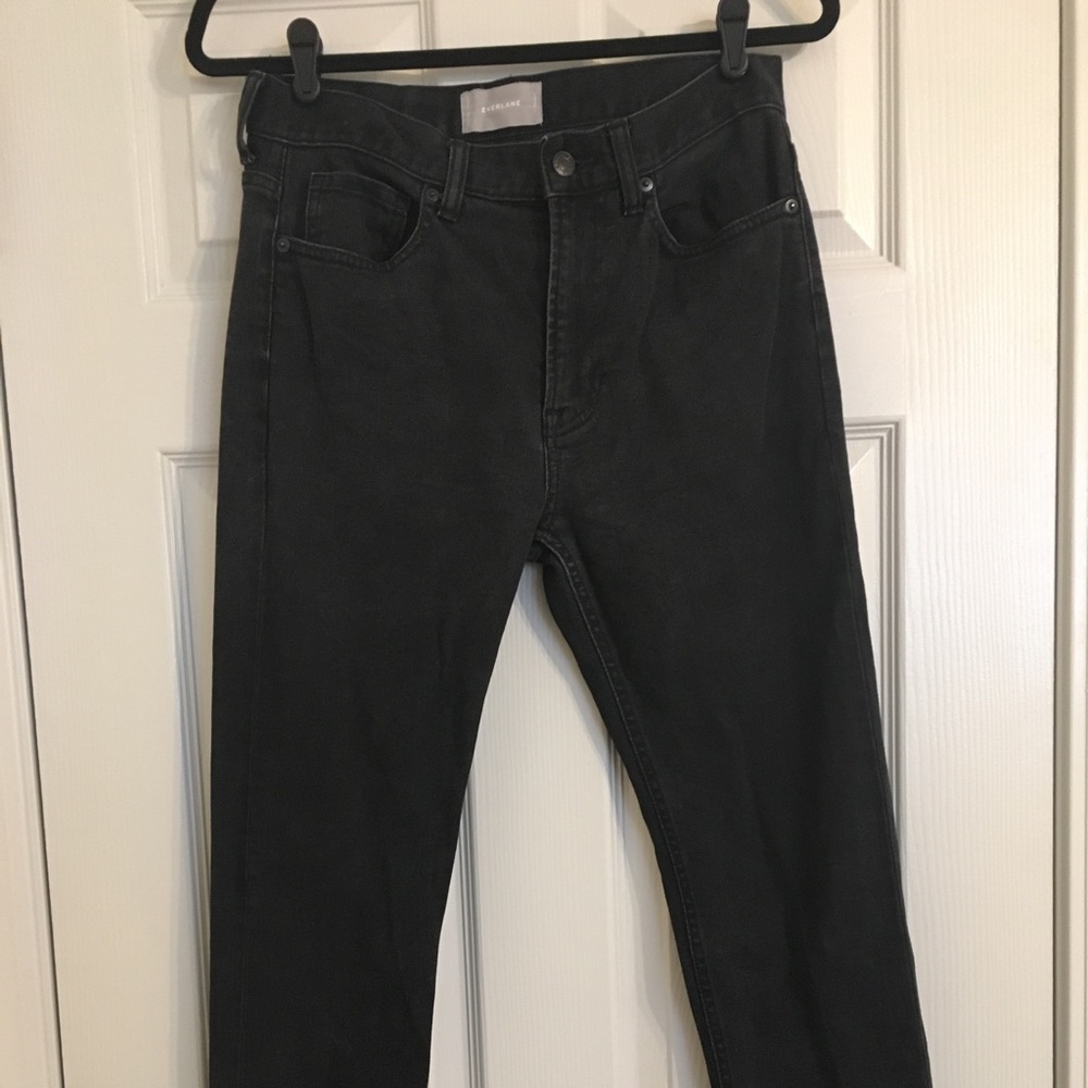 Everlane cheeky straight black denim jeans 27 R